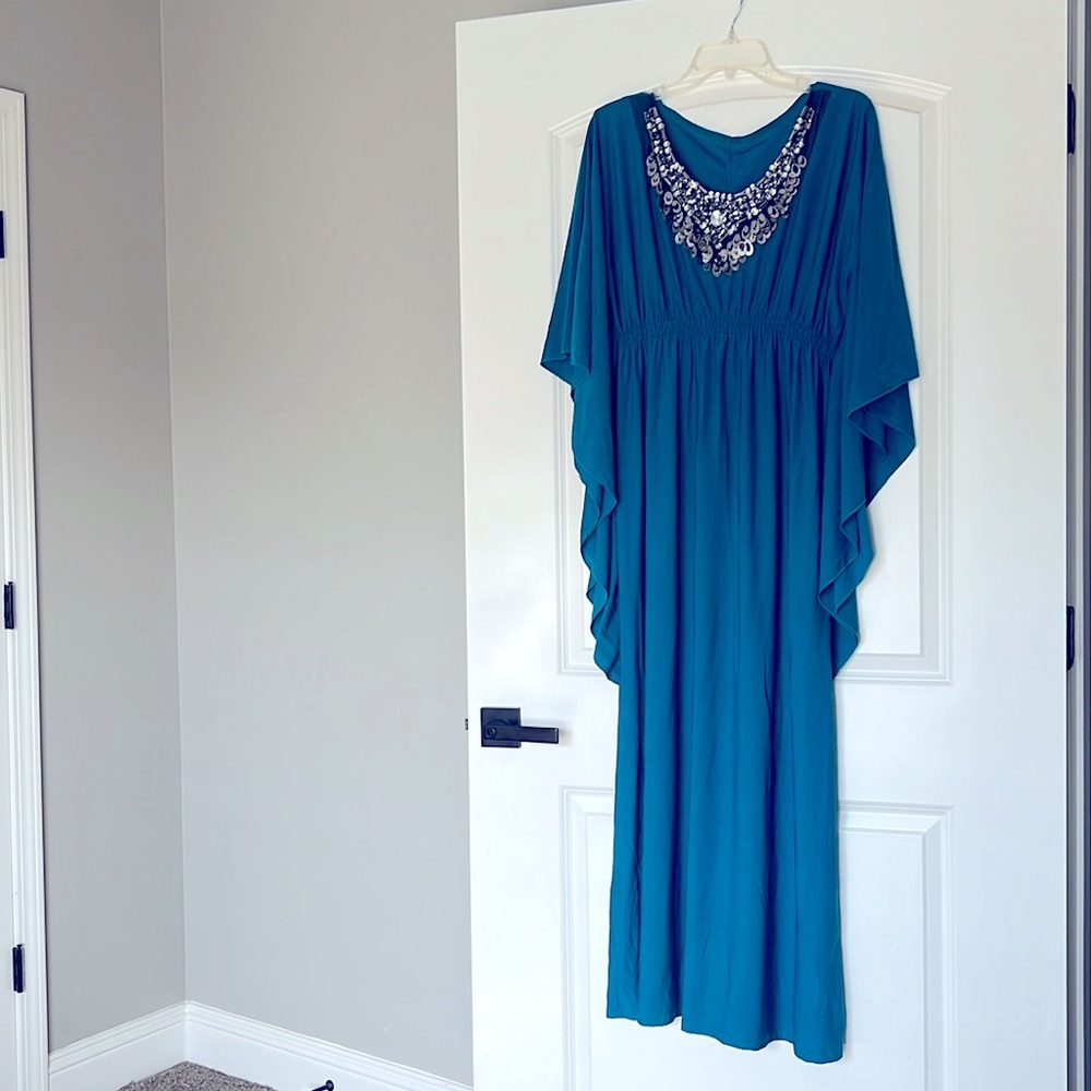 Kimono Caftan evening, maxi dress gown